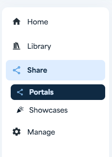 Share Portals Navigation