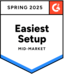 G2Crowd - Easiest Setup Award
